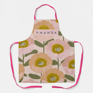 Personalisierter Retro-Stil mit Pfirsich- und Rosa Schürze
