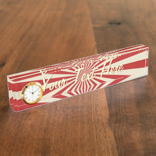 Personalisierter Retro-Vintage-Popcorn-Klassischer Namensplakette