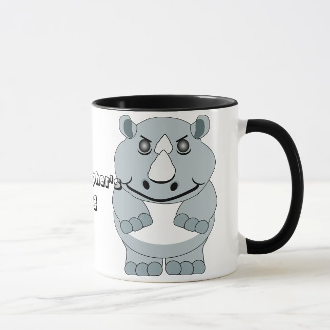 Personalisierter Rhino-Entwurf Tasse (Rechts)