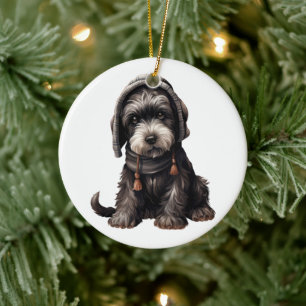 Personalisierter Riant Schnauzer Dog Keramik Ornament