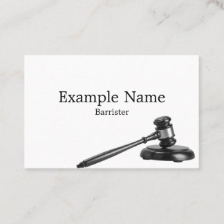 Personalisierter "Richterhammer" (UK/Euro) Visitenkarte