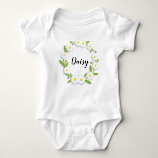 Personalisierter Ring of Daisies Baby Bodysuit Baby Strampler