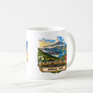 Personalisierter Rinjani Segara Anak Kaffeetasse