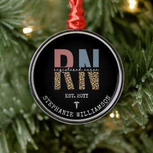 Personalisierter RN-Abschluss Ornament Aus Metall