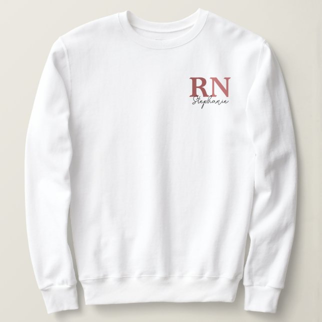 Personalisierter RN-Abschluss Sweatshirt (Design vorne)