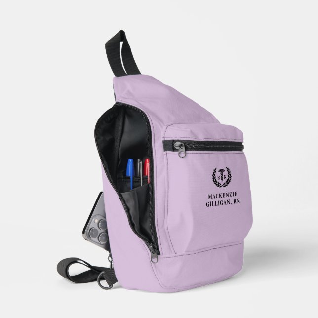 Personalisierter RN Nursing School Abschluss Elega Crossbody Bag (Offen)