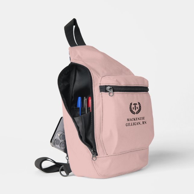 Personalisierter RN Nursing School Abschluss Elega Crossbody Bag (Offen)