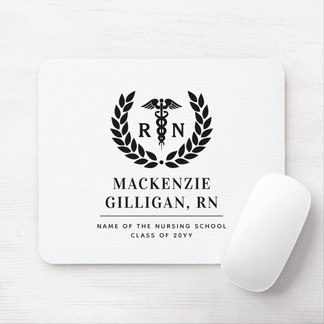 Personalisierter RN Nursing School Abschluss Elega Mousepad (Mit Mouse)