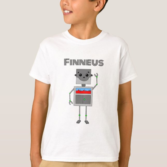 Personalisierter Roboter T-Shirt (Vorderseite)