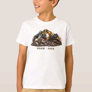 Personalisierter Robuster Greifer Bagger T-Shirt
