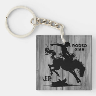 Personalisierter Rodeo-Star Schlüsselanhänger
