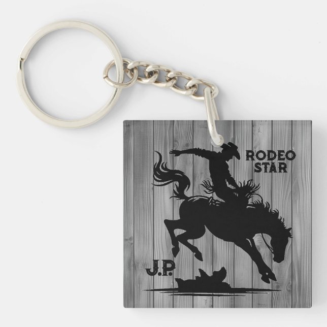 Personalisierter Rodeo-Star Schlüsselanhänger (Vorderseite)