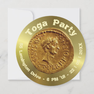 Personalisierter Roman Coin Design Einladung