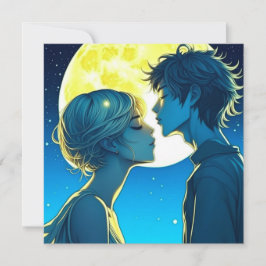 Personalisierter romantischer Anime-Veilental Vale Karte