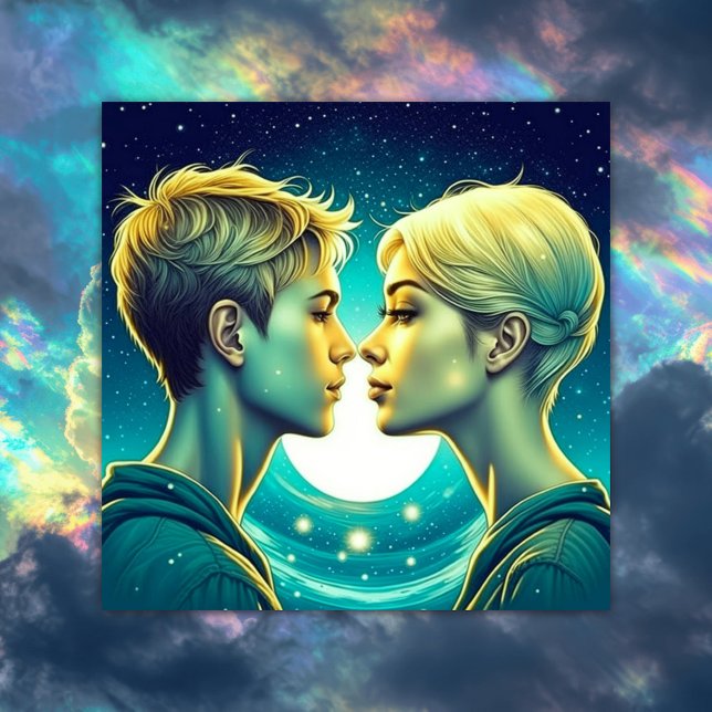 Personalisierter romantischer Anime-Veilental Vale Karte (Von Creator hochgeladen)