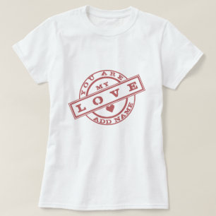 Personalisierter romantischer T - Shirt mit Indivi