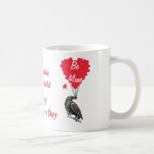 Personalisierter romantischer Valentinstag Kaffeetasse