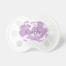 Personalisierter rosa Camouflage-Baby-Schnuller