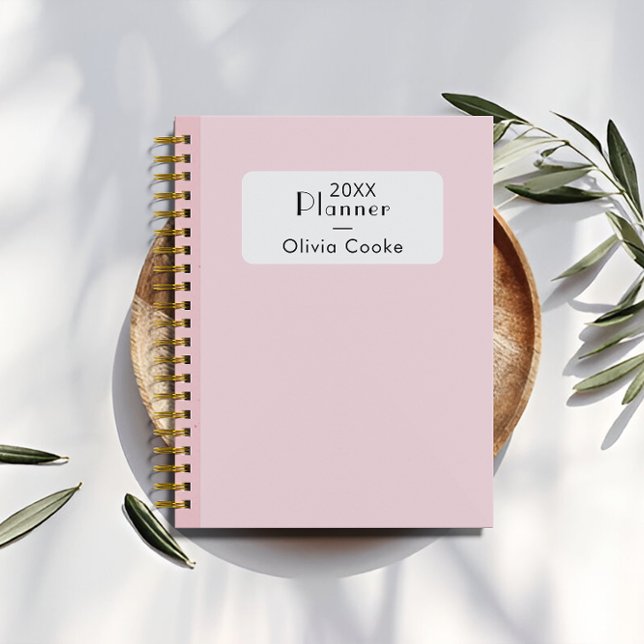 Personalisierter rosa Digitalplaner mit Individuel Planer (Pink Personalized Digital Planner With Custom Name)