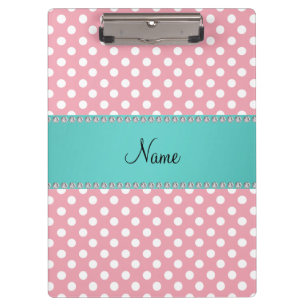 Personalisierter rosa klemmbrett