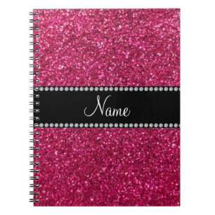 Personalisierter rosa NamensGlitter Notizblock