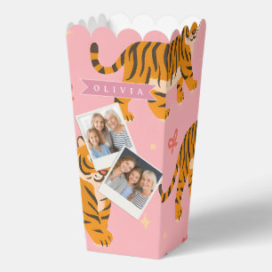 Personalisierter Rosa Tiger Chic Edgy Lustiger Sti Geschenkschachtel