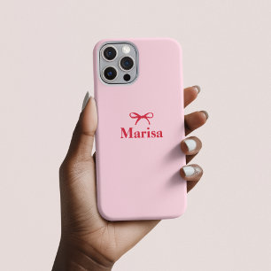 Personalisierter Rosa- und Rotweinname Benutzerd iPhone 16 Pro Hülle