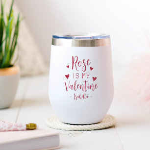 Personalisierter Rosé ist mein Valentine