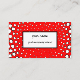 personalisierter roter Fasan inspiriert Visitenkarte