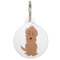 Personalisierter roter Goldendoodle Hundeentwurf