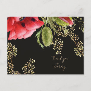 Personalisierter Roter Mohn Postkarte