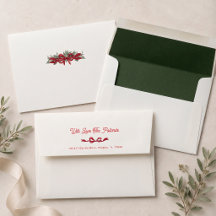 Personalisierter roter Schleifen-Weihnachts-Rückse