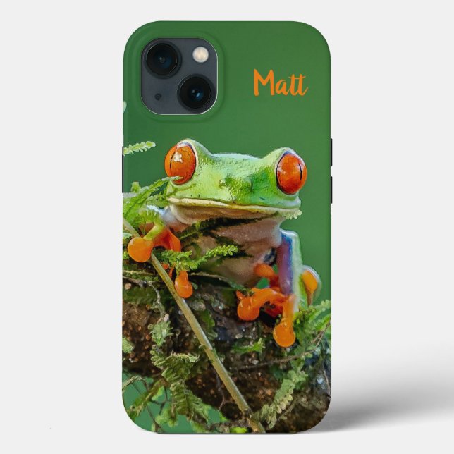 Personalisierter Rotschaumfrosch Case-Mate iPhone Hülle (Rückseite)