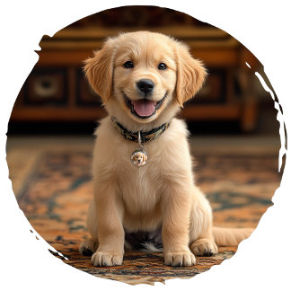 Personalisierter Round-Pet-Tag Haustiermarke