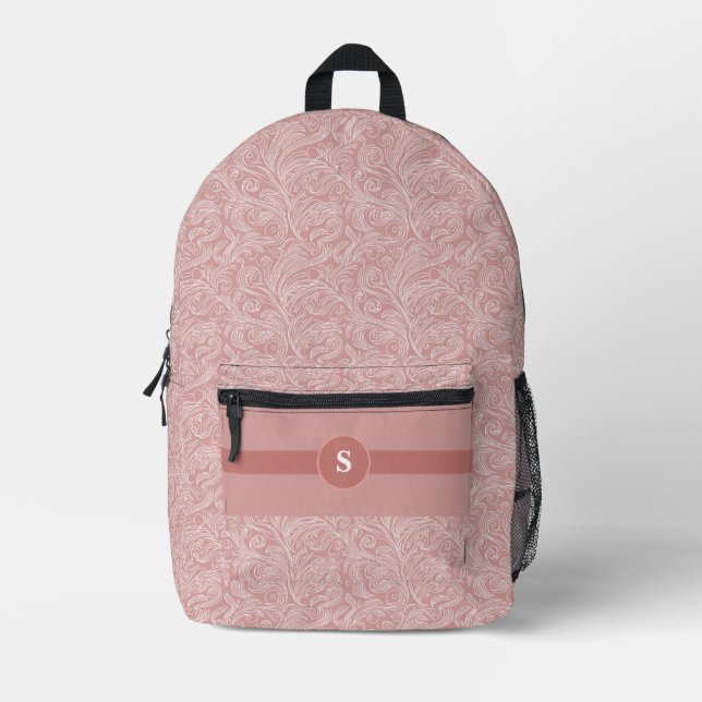 Personalisierter Rucksack in Rosa (Vorderseite)