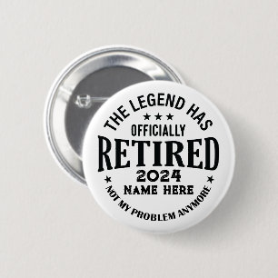 Personalisierter Ruhestand Die Legende ist in Rent Button