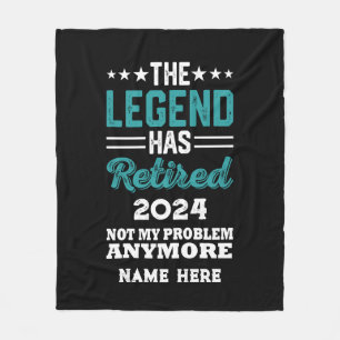 Personalisierter Ruhestand Die Legende ist in Rent Fleecedecke