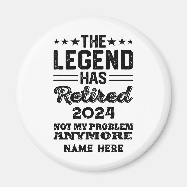 Personalisierter Ruhestand Die Legende ist in Rent Magnet (Vorne)
