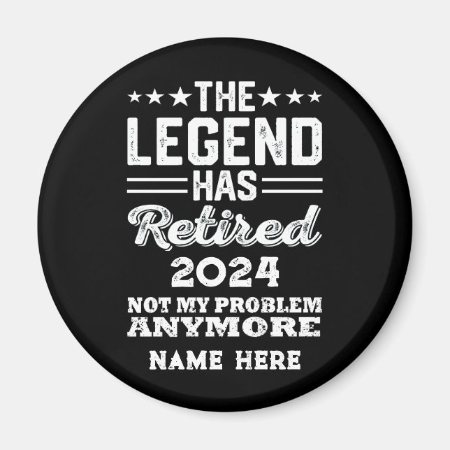 Personalisierter Ruhestand Die Legende ist in Rent Magnet (Vorne)