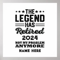 Personalisierter Ruhestand Die Legende ist in Rent