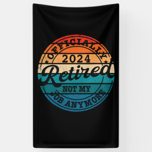 Personalisierter Ruhestand offiziell im Ruhestand Banner