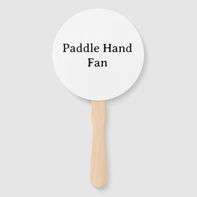 Personalisierter runder Paddel-Handfächer Fächer (Vorderseite)