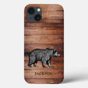 Personalisierter Rustikaler Walking Bär Case-Mate iPhone Hülle