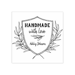 Personalisierter Rustikalschild von Gummistempel