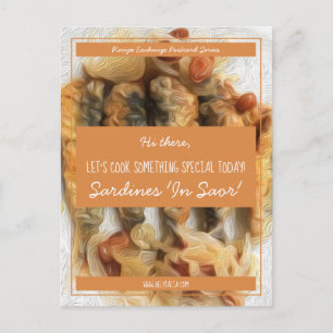 Personalisierter Saffron White Script Recife Excha Postkarte