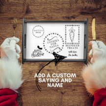 Personalisierter Santa-Snack-Tray