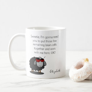 Personalisierter Sarcasm Funny Brain Cells Spaß Wi Kaffeetasse