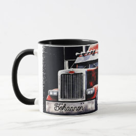 Personalisierter Sattelschlepper Tasse
