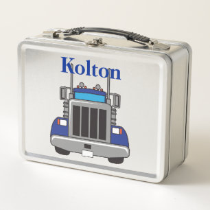 Personalisierter Sattelzug Metall Brotdose