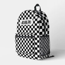 Personalisierter Schachbrett-Rucksack für Kinder